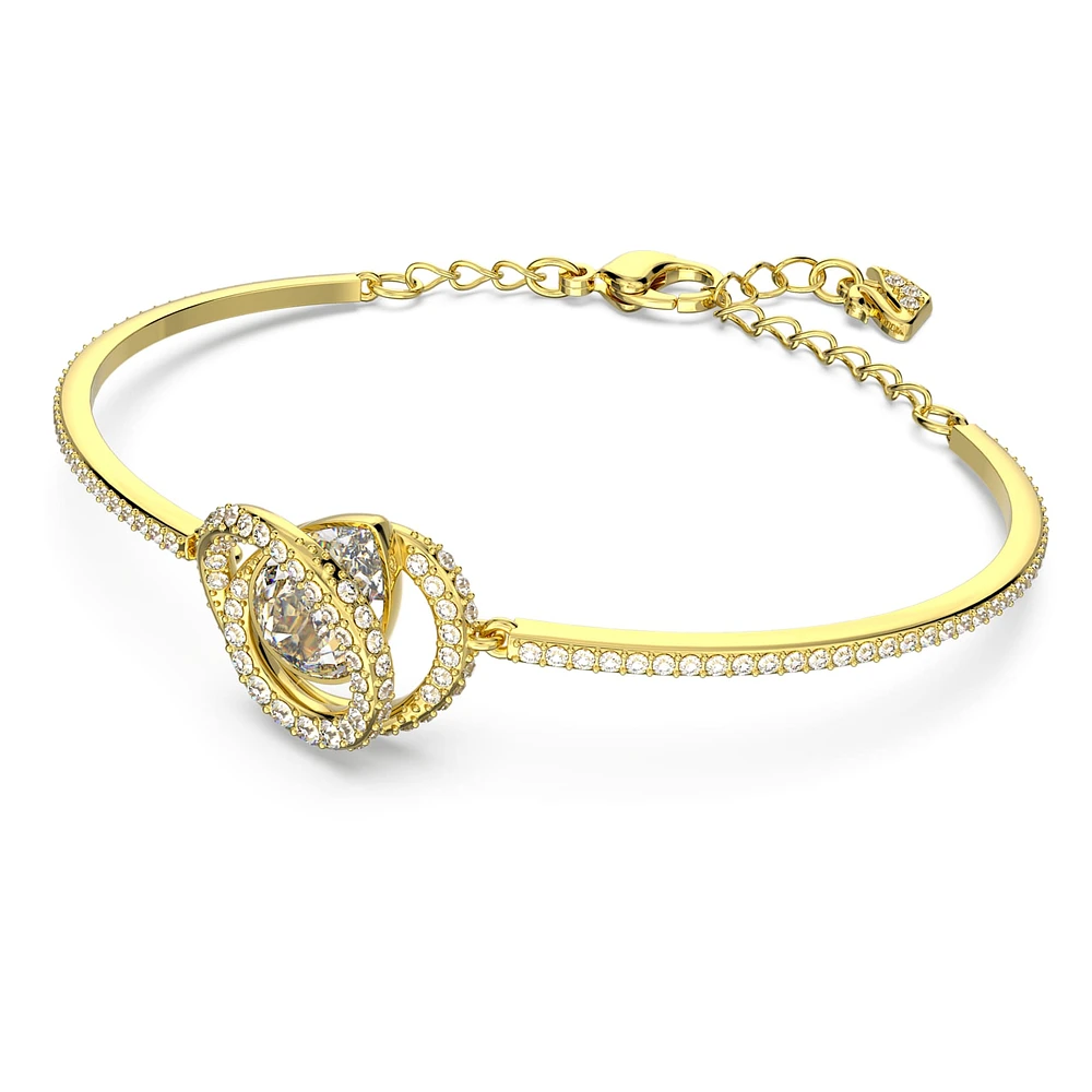 Generation bangle, White, Gold-tone plated by SWAROVSKI