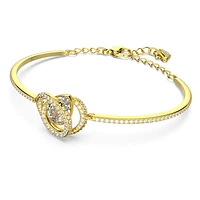 Generation bangle, White, Gold-tone plated by SWAROVSKI