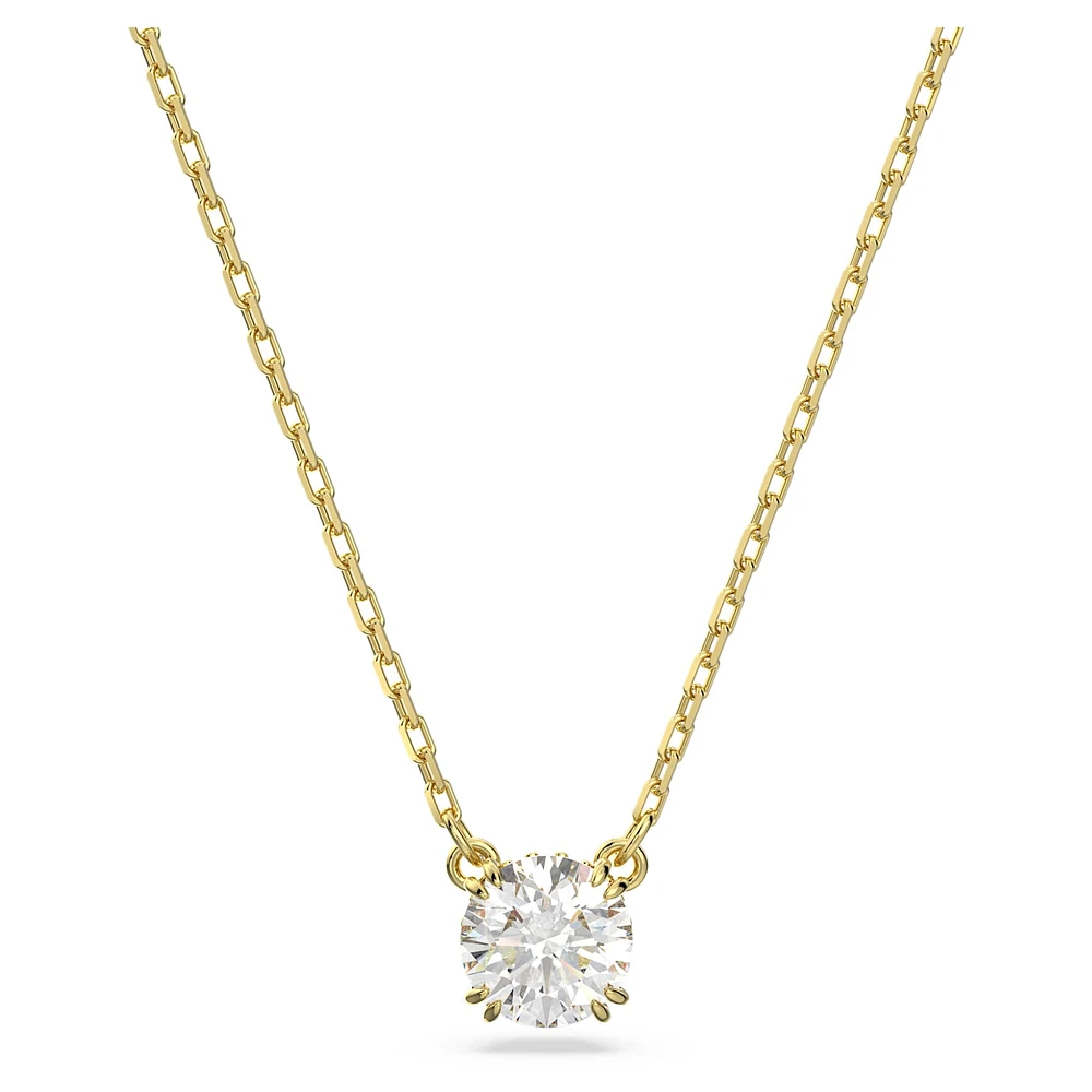 Constella pendant, Round cut, White