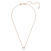 Constella pendant, Round cut, White, Rose gold-tone plated by SWAROVSKI