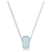 Dextera pendant, Blue, Rhodium plated by SWAROVSKI