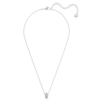 Dextera pendant, Blue, Rhodium plated by SWAROVSKI