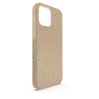 High smartphone case, iPhone® 13 Pro Max, Gold tone by SWAROVSKI