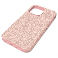 High smartphone case, iPhone® 13 Pro, Pale pink by SWAROVSKI