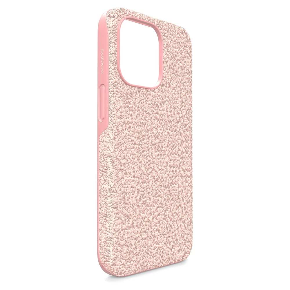 High smartphone case, iPhone® 13 Pro, Pale pink by SWAROVSKI