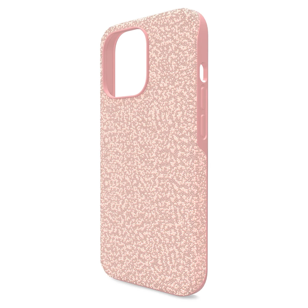 High smartphone case, iPhone® 13 Pro, Pale pink by SWAROVSKI