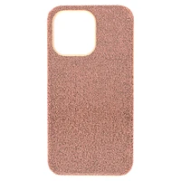 High smartphone case, iPhone® 13 Pro, Rose gold tone by SWAROVSKI