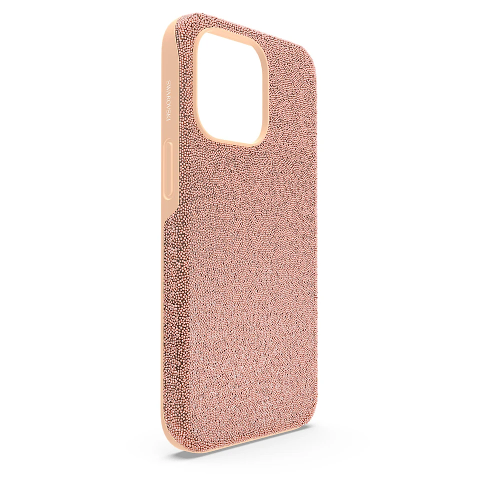 High smartphone case, iPhone® 13 Pro, Rose gold tone by SWAROVSKI