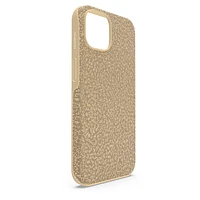 High smartphone case, iPhone® 14, Gold tone by SWAROVSKI