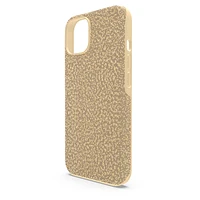 High smartphone case, iPhone® 14, Gold tone by SWAROVSKI