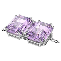 Millenia extender, Octagon cut, Purple, Rhodium plated by SWAROVSKI