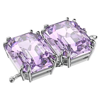 Millenia extender, Octagon cut, Purple, Rhodium plated by SWAROVSKI
