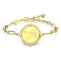 Zodiac bracelet, Aries, Gold tone, Gold-tone plated by SWAROVSKI