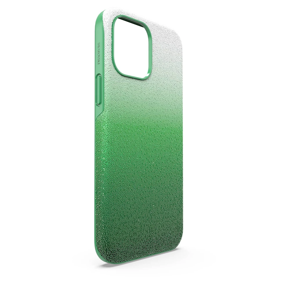 High smartphone case, iPhone® 13 Pro Max, Green by SWAROVSKI