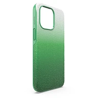 High smartphone case, iPhone® 13 Pro, Green by SWAROVSKI