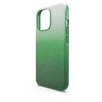 High smartphone case, iPhone® 13 Pro, Green by SWAROVSKI