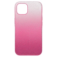 High smartphone case, iPhone® 13, Pink by SWAROVSKI