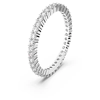 Vittore ring, Round cut, White, Silver-tone finish by SWAROVSKI