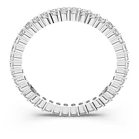 Vittore ring, Round cut, White, Silver-tone finish by SWAROVSKI