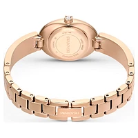 Crystal Rock oval watch, Swiss Made, Crystal bracelet, Grey