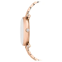 Crystalline wonder watch, Swiss Made, Metal bracelet, Rose gold tone, Rose gold-tone finish by SWAROVSKI