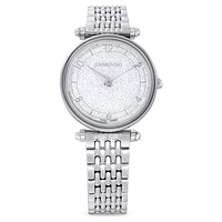 Crystalline wonder watch, Swiss Made, Metal bracelet, Silver Tone, Stainless steel by SWAROVSKI