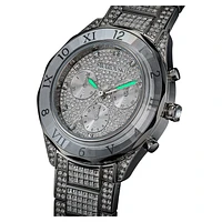 Dextera lux watch, Swiss Made, Metal bracelet, Silver Tone, Stainless steel by SWAROVSKI