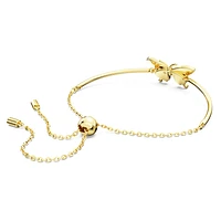 Idyllia bracelet, Butterfly, Multicolored, Gold-tone plated by SWAROVSKI