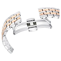 Octea chrono watch, Swiss Made, Metal bracelet, Rose gold tone, Mixed metal finish by SWAROVSKI