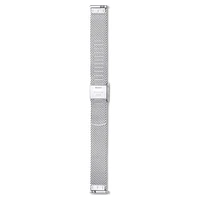 Watch strap, 13 mm (0.51") width, Metal, Silver tone, Stainless Steel by SWAROVSKI