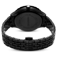 Octea moon watch, Swiss Made, Moon, Metal bracelet, Black, Black finish by SWAROVSKI