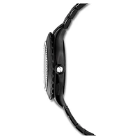 Octea moon watch, Swiss Made, Moon, Metal bracelet, Black, Black finish by SWAROVSKI