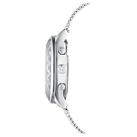 Nova chrono watch, Swiss Made, Metal bracelet, Silver tone, Stainless Steel by SWAROVSKI