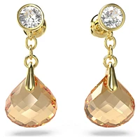 Tessa drop earrings, Gold tone, Gold-tone plated by SWAROVSKI