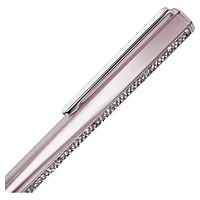 Shimmer ballpoint pen, Pink lacquered, chrome plated by SWAROVSKI