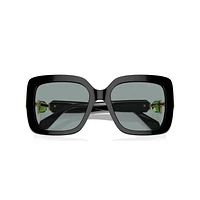 Sunglasses, Oversized, Square shape, SK6001, Black by SWAROVSKI