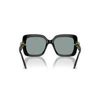Sunglasses, Oversized, Square shape, SK6001, Black by SWAROVSKI