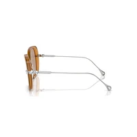 Sunglasses, Oversized, Square shape, SK6011, Brown by SWAROVSKI