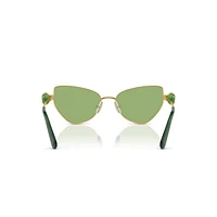 Sunglasses, Cat-Eye shape, SK7003, Green by SWAROVSKI