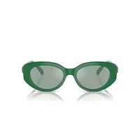 Sunglasses, Cat-Eye shape, SK6002, Green by SWAROVSKI