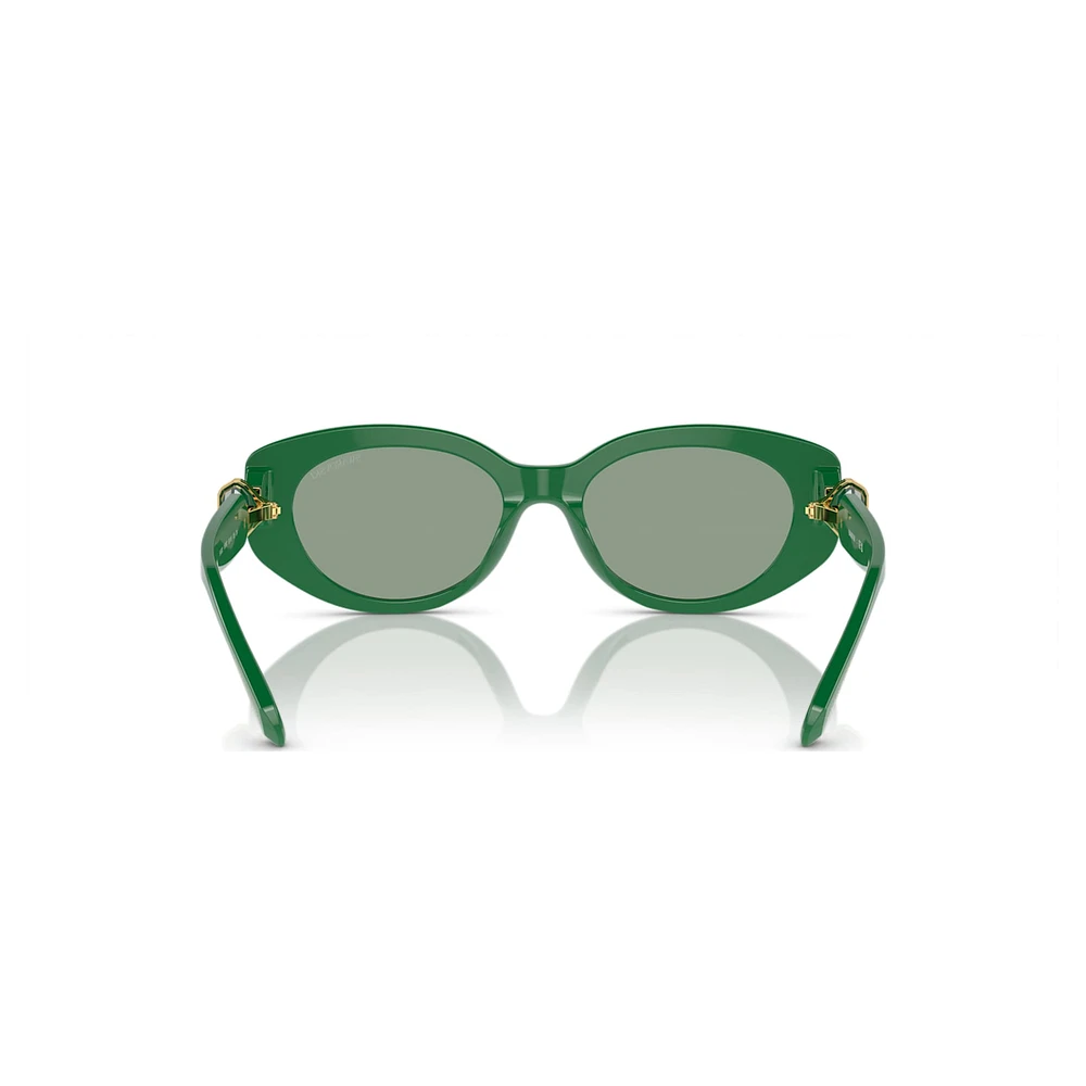 Sunglasses, Cat-Eye shape, SK6002, Green by SWAROVSKI