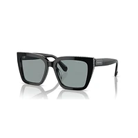 Sunglasses, Square shape, SK6013, Black by SWAROVSKI