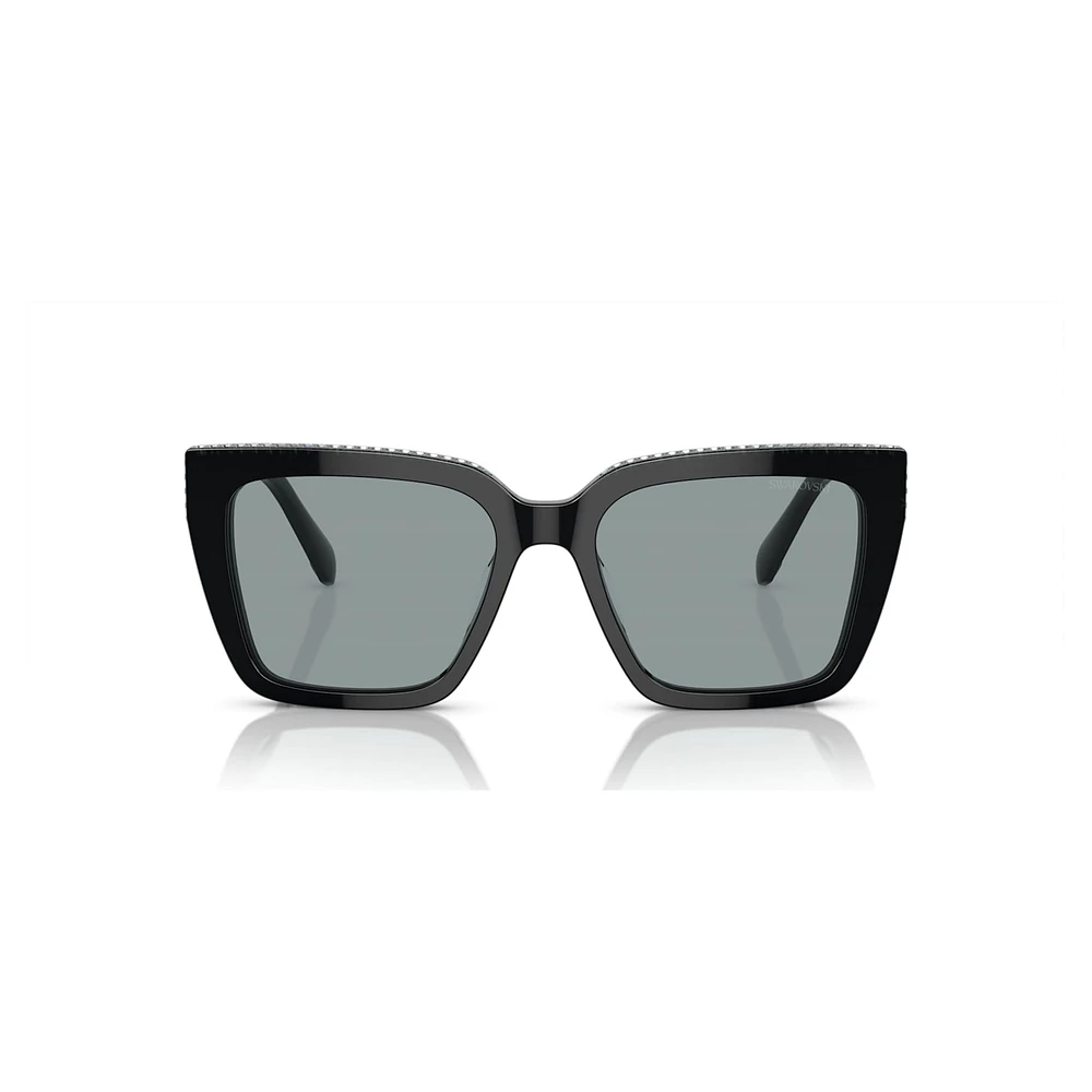 Sunglasses, Square shape, SK6013, Black by SWAROVSKI