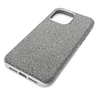 High smartphone case, iPhone® 15 Pro Max, Silver tone by SWAROVSKI