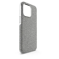 High smartphone case, iPhone® 15 Pro Max, Silver tone by SWAROVSKI