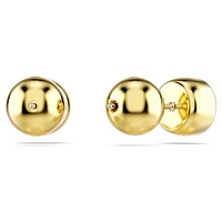 Imber stud earrings, Round cut, White, Gold-tone plated by SWAROVSKI