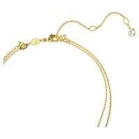 Meteora layered pendant, White, Gold-tone plated by SWAROVSKI