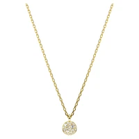 Meteora layered pendant, White, Gold-tone plated by SWAROVSKI