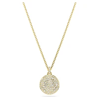 Meteora layered pendant, White, Gold-tone plated by SWAROVSKI