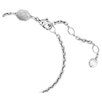 I LOVE NY bracelet, Red, Rhodium plated by SWAROVSKI